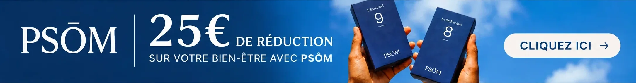 PSŌM - 20€ de réduction sur les compléments alimentaires de psychonutrition